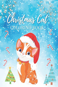 Christmas Cat Coloring Book