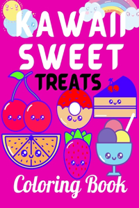 Kawaii Sweet Treats Coloring Book