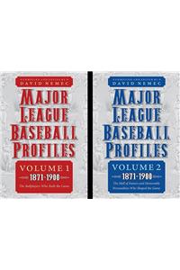 Major League Baseball Profiles, 1871-1900, 2-volume Set