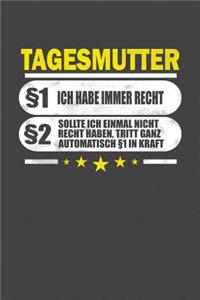 Tagesmutter §1 Ich Habe Immer Recht §2 Sollte Ich Einmal Nicht Recht Haben, Tritt Ganz Automatisch §1 In Kraft