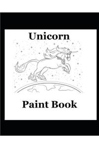Unicorn Paint Book