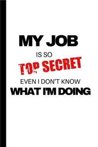 My Job is so Top Secret, Even I don't know what I'm Doing
