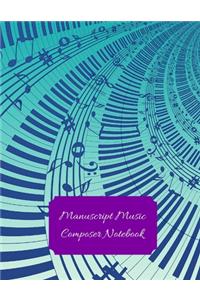 Manuscript Music Composer Notebook