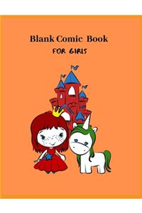 Blank Comic Book For Girls