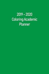 Coloring Academic Planner 2019 - 2020