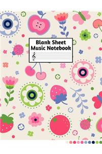Blank Sheet Music Notebook