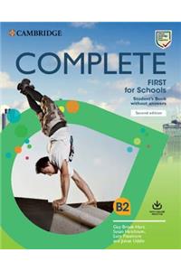 Complete First for Schools Student's Book without Answers with Online Practice