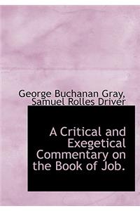 A Critical and Exegetical Commentary on the Book of Job.