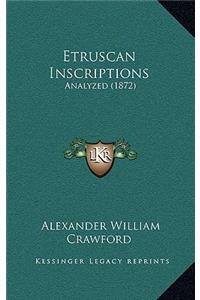 Etruscan Inscriptions