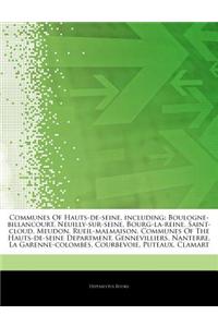 Articles on Communes of Hauts-de-Seine, Including: Boulogne-Billancourt, Neuilly-Sur-Seine, Bourg-La-Reine, Saint-Cloud, Meudon, Rueil-Malmaison, Comm