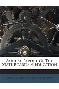 Annual Report of the State Board of Education