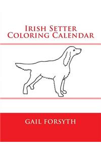 Irish Setter Coloring Calendar