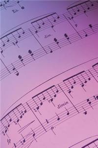 Somber Sheet Music Notebook