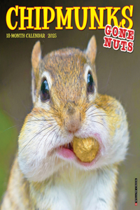 Chipmunks (Gone Nuts!) 2025 12 X 12 Wall Calendar