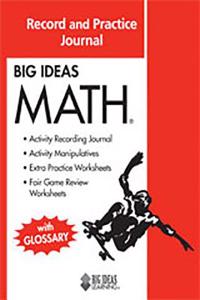 Big Ideas Math Red Record and Practice Journal