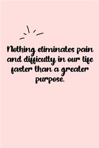 Nothing eliminates pain and difficulty in our life faster than a greater purpose. Dot Grid Bullet Journal
