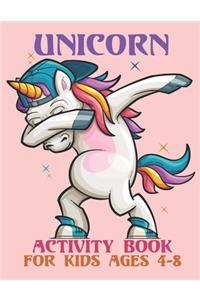 Unicorn Activity Book For Kids Ages 4-8