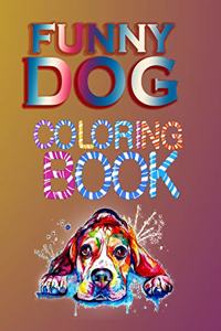 Funny dog coloring book