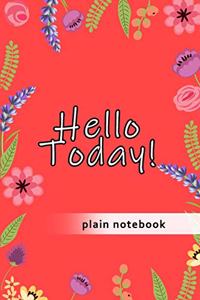 Blank Plain Notebook