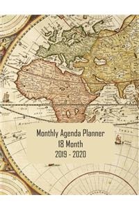 Monthly Agenda Planner 18 Month