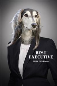 Best Executive Afghan Hound Dog 2020 & 2021 Weekly Planner - Two Year Appointment Book Gift - Agenda Notebook for New Year Planning