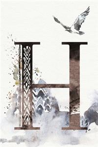 Monthly Planner with Monogram Letter H