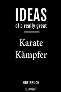 Notizbuch für Karate Kämpfer
