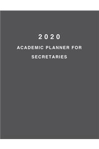 2020 Academic Planner For Secretaries