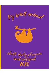 My Spirit Animal Daily Planner And Notepad 2020