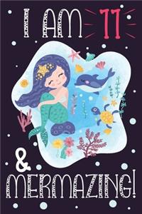Mermaid Notebook I am 11 & Mermazing