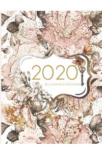 2020 Monthly Weekly Spending Tracker Notebook - Personal Finance Savings Money Budgeting Journal: Cute Flowers Cover; Budget Planning Paying Organizer; Home Finance And Bill Organizer; Financial Planner Organizer Budget Book