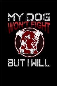 My Dog won't Fight but I will