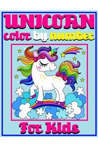 Unicorn Color By Number For Kids