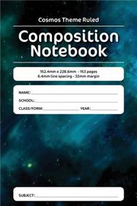 Cosmos Theme Ruled Composition Notebook