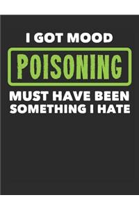 I Got Mood Poisoning Must Have Been Something I Hate