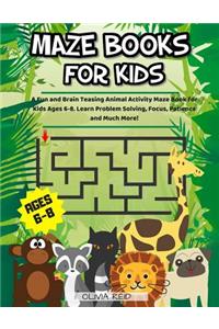 Maze Books For Kids Ages 6-8