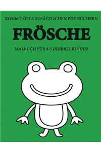 Malbuch für 4-5 jährige Kinder (Frösche)