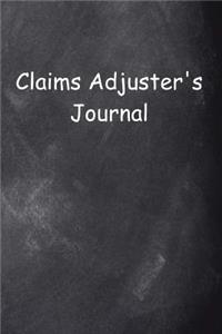 Claims Adjuster's Journal Chalkboard Design