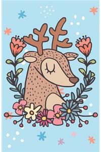 Bullet Journal for Animal Lovers - Winter Deer Blue