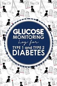 Glucose Monitoring Log for Type 1 and Type 2 Diabetes