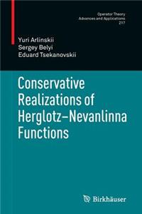 Conservative Realizations of Herglotz-Nevanlinna Functions
