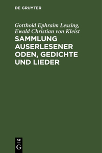 Sammlung Auserlesener Oden, Gedichte Und Lieder