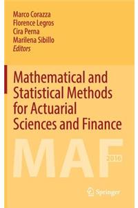 Mathematical and Statistical Methods for Actuarial Sciences and Finance