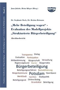 Mehr Beteiligung wagen - Evaluation des Modellprojekts Strukturierte Bürgerbeteiligung