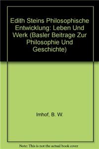 Edith Steins Philosophische Entwicklung