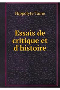 Essais de critique et d'histoire