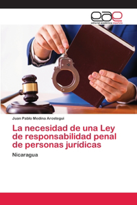necesidad de una Ley de responsabilidad penal de personas jurídicas