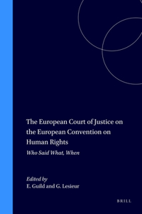 European Court of Justice on the European Convention on Human Rights