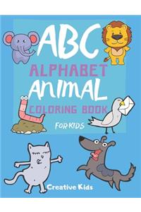 ABC Alphabet Animal Coloring Book For Kids