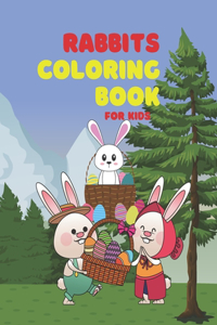 Rabbits coloring book for kids